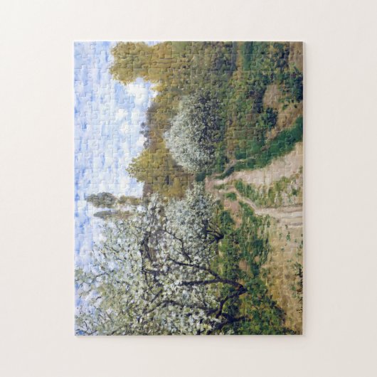 Bomen in Bloom Monet Fine Art Legpuzzel (Verticaal)