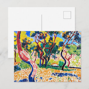 Bomen in Collioure Andre Derain Briefkaart