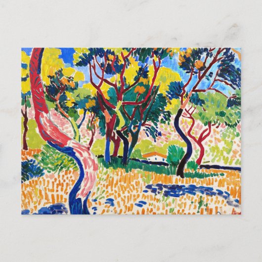 Bomen in Collioure | Andre Derain | Briefkaart (Voorkant)