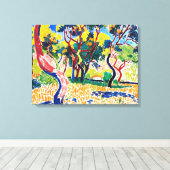 Bomen in Collioure | Andre Derain | Canvas Afdruk (Insitu (Houten vloer))