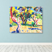 Bomen in Collioure | Andre Derain | Canvas Afdruk (Insitu (Houten vloer))