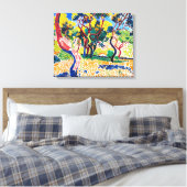 Bomen in Collioure | Andre Derain | Canvas Afdruk (Insitu (Slaapkamer))