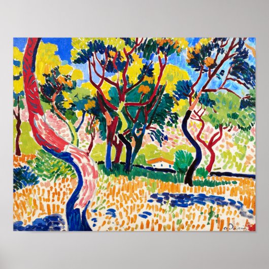 Bomen in Collioure | Andre Derain | Poster (Voorkant)
