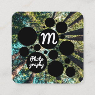 Bomen in de Forrest   Fotografie van wilde dieren Vierkante Visitekaartje