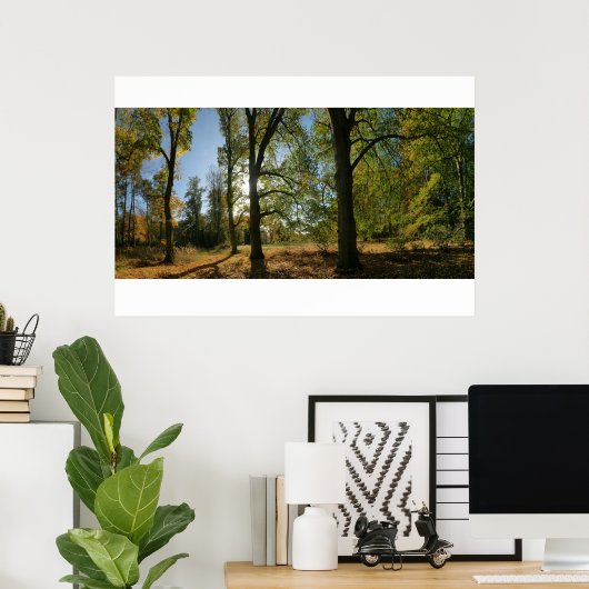 Bomen in de herfst poster (Thuiskantoor)