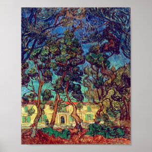 Bomen in de Hospital Garden Van Gogh Poster