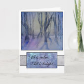 Bomen in de Kaart van de Vakantie van het (Voorkant)