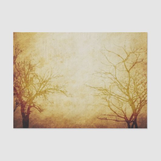 Bomen in de lijst tissuepapier (Voorkant)