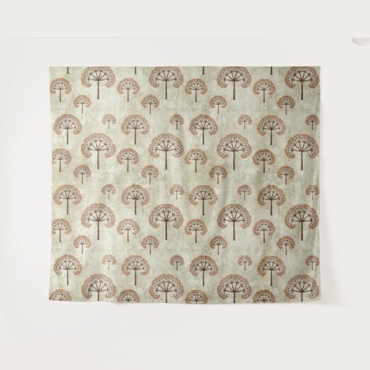 Bomen in de najaarse Sierkussennen Bosbouw Wandkleed (Voorkant (horizontaal))