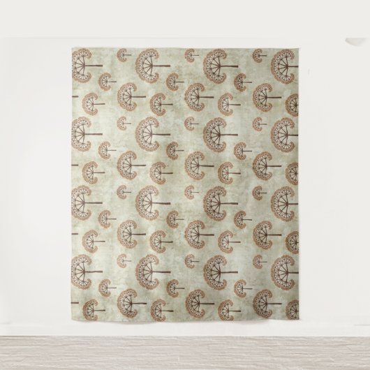 Bomen in de najaarse Sierkussennen Bosbouw Wandkleed (Voorkant)