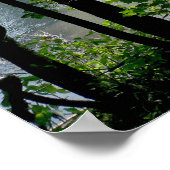 Bomen in de rivier poster (Hoek)