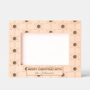 Bomen in de ronde gegraveerde lijstjes