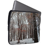 Bomen, in de sneeuw laptop sleeve (Voorkant Rechts)