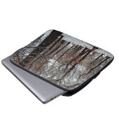 Bomen, in de sneeuw laptop sleeve (Voorkant onderkant)