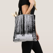 Bomen in de sneeuwCanvas tas (Dichtbij)