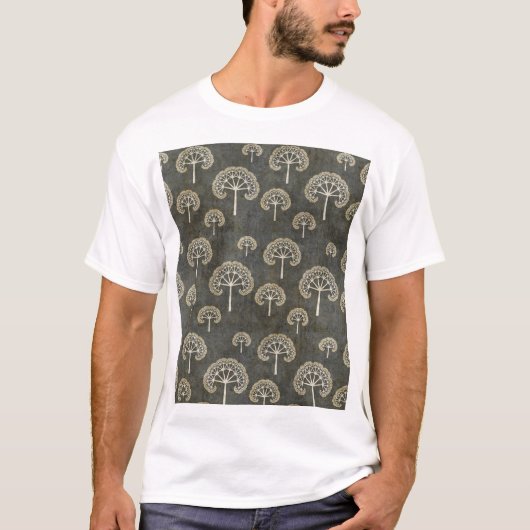 Bomen in de T-Hemden van de WinterMannen T-shirt (Voorkant)