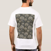 Bomen in de T-Hemden van de WinterMannen T-shirt (Achterkant)