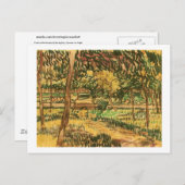 Bomen in de tuin van het asiel, Van Gogh Fine Art Briefkaart (Voorkant / Achterkant)