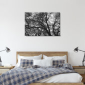 Bomen in de winter canvas afdruk (Insitu (Slaapkamer))