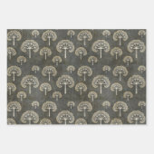 Bomen in de winter inpakpapier vel (Voorkant 2)