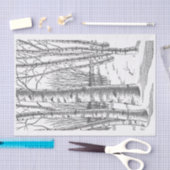 Bomen in de winter tissuepapier (Craft)