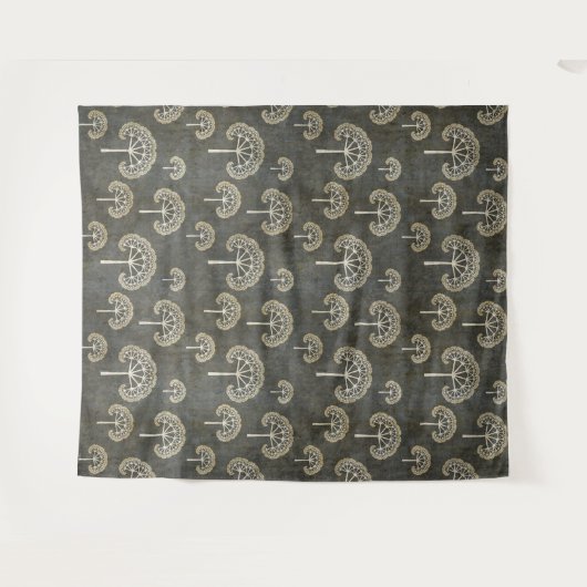 Bomen in de winterbosbouw wandkleed (Voorkant (horizontaal))