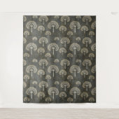 Bomen in de winterbosbouw wandkleed (Voorkant)