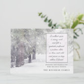 Bomen in de wintervakantie kaart (Staand voorkant)