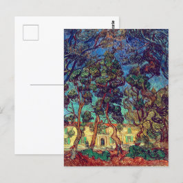 Bomen in de ziekenhuistuin | Van Gogh | Briefkaart