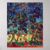 Bomen in de ziekenhuistuin | Van Gogh | Poster (Voorkant)