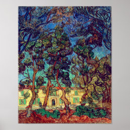 Bomen in de ziekenhuistuin | Van Gogh | Poster
