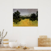 "Bomen in een veld #2" Landschap Poster (Keuken)