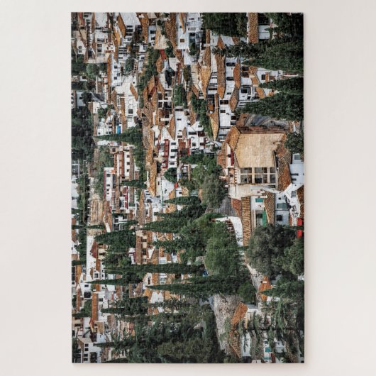 Bomen in Granada, Spanje Legpuzzel (Verticaal)