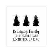 Bomen in het bijtende land geven zelfinki aan zelfinktende stempel (Design)