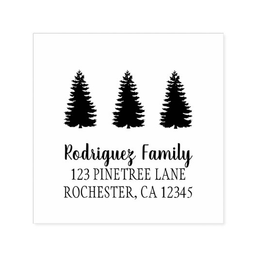 Bomen in het bijtende land geven zelfinki aan zelfinktende stempel (Design)