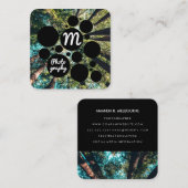 Bomen in het bos | Wilde Dieren Fotografie Vierkante Visitekaartje (Voorkant / Achterkant)