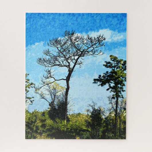 Bomen in het Julington-Durbin-reservaat Florida Legpuzzel (Verticaal)