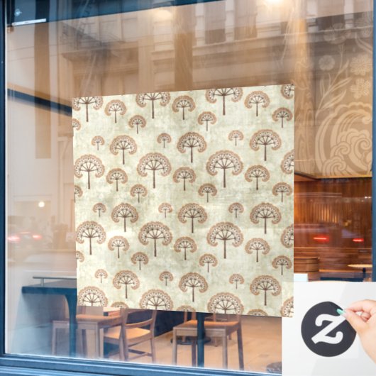 Bomen in het najaar raamsticker (Cafe Raam)