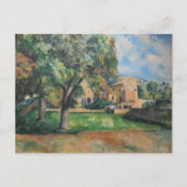 Bomen in het park, Jas de Bouffan van Paul Cezanne Briefkaart (Voorkant)
