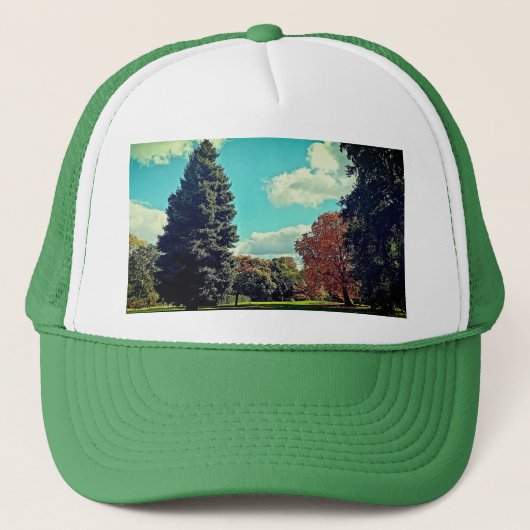 Bomen, in het park trucker pet (Voorkant)