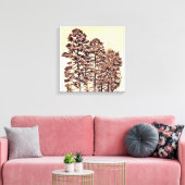 Bomen in het zonlicht canvas afdruk (Insitu (Woonkamer))