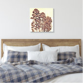 Bomen in het zonlicht canvas afdruk (Insitu (Slaapkamer))