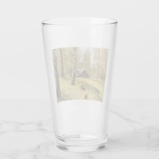 Bomen in het Zweedse platteland (Jansson) Glas (Achterkant)