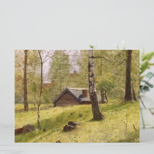 Bomen in het Zweedse platteland (Jansson) Kaart (Staand voorkant)