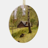 Bomen in het Zweedse platteland (Jansson) Keramisch Ornament (Rechts)