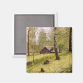 Bomen in het Zweedse platteland (Jansson) Magneet (Voorkant / Achterkant)