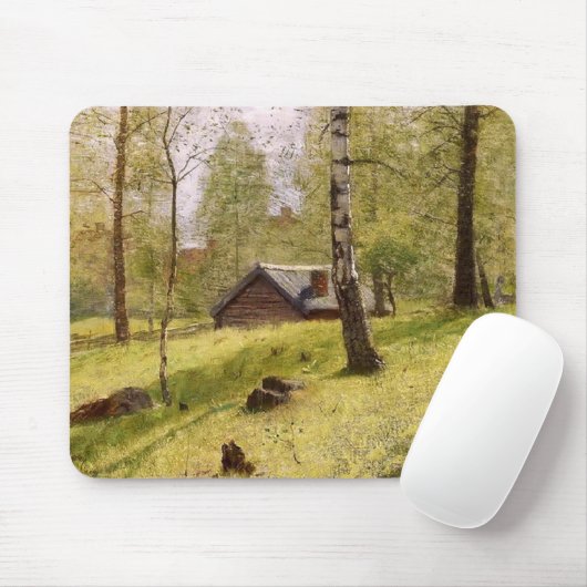 Bomen in het Zweedse platteland (Jansson) Muismat (Met muis)