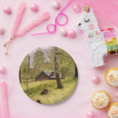 Bomen in het Zweedse platteland (Jansson) Papieren Bordje (Feest)