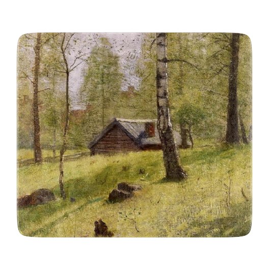 Bomen in het Zweedse platteland (Jansson) Snijplank (Voorkant)