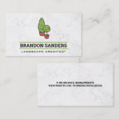 Bomen in Ingebakken Planten | Landschapsarchitectu Visitekaartje (Voorkant / Achterkant)